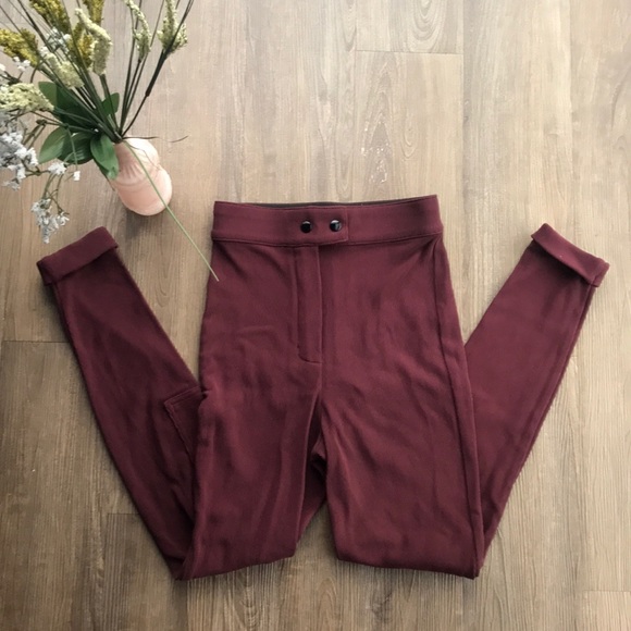 American Apparel Pants - American Apparel Burgundy Riding Pant L